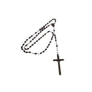 Vintage rosary olive seeds crucifix